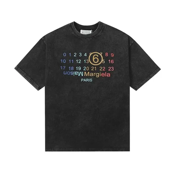 Maison Margiela Tabi Number 6 Black T-Shirt - 6