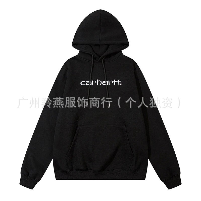 Letter Embroidered Fleece Hoodie photo 2