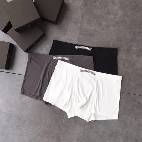 Chrome Hearts Box Logo Trunk Briefs in Black, Gray, White - 1