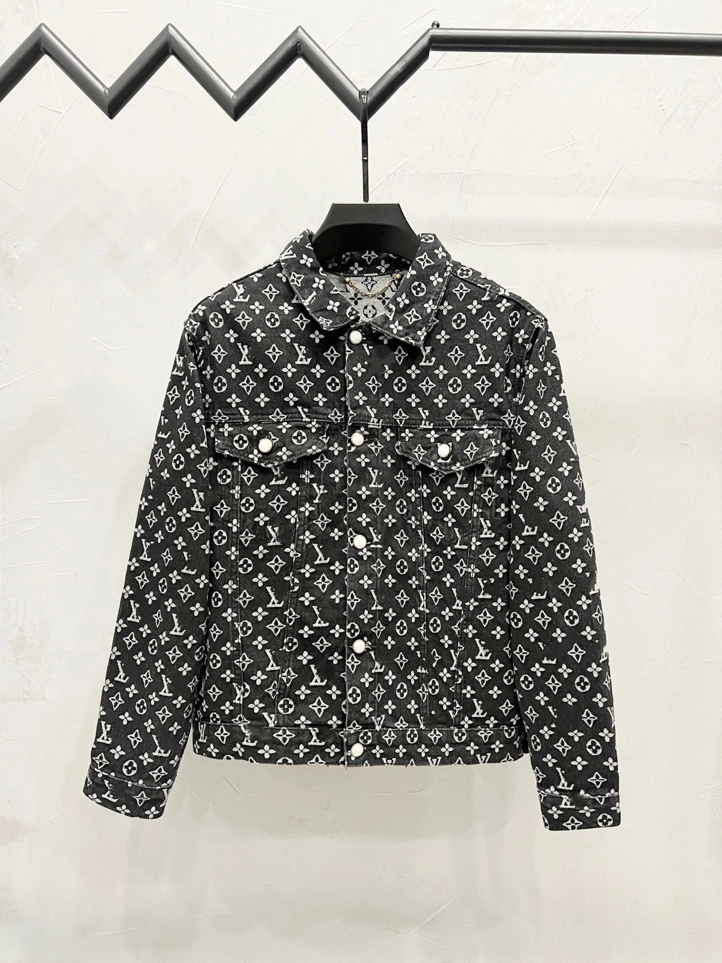 Jacquard Denim Jacket and Pants Set photo 4