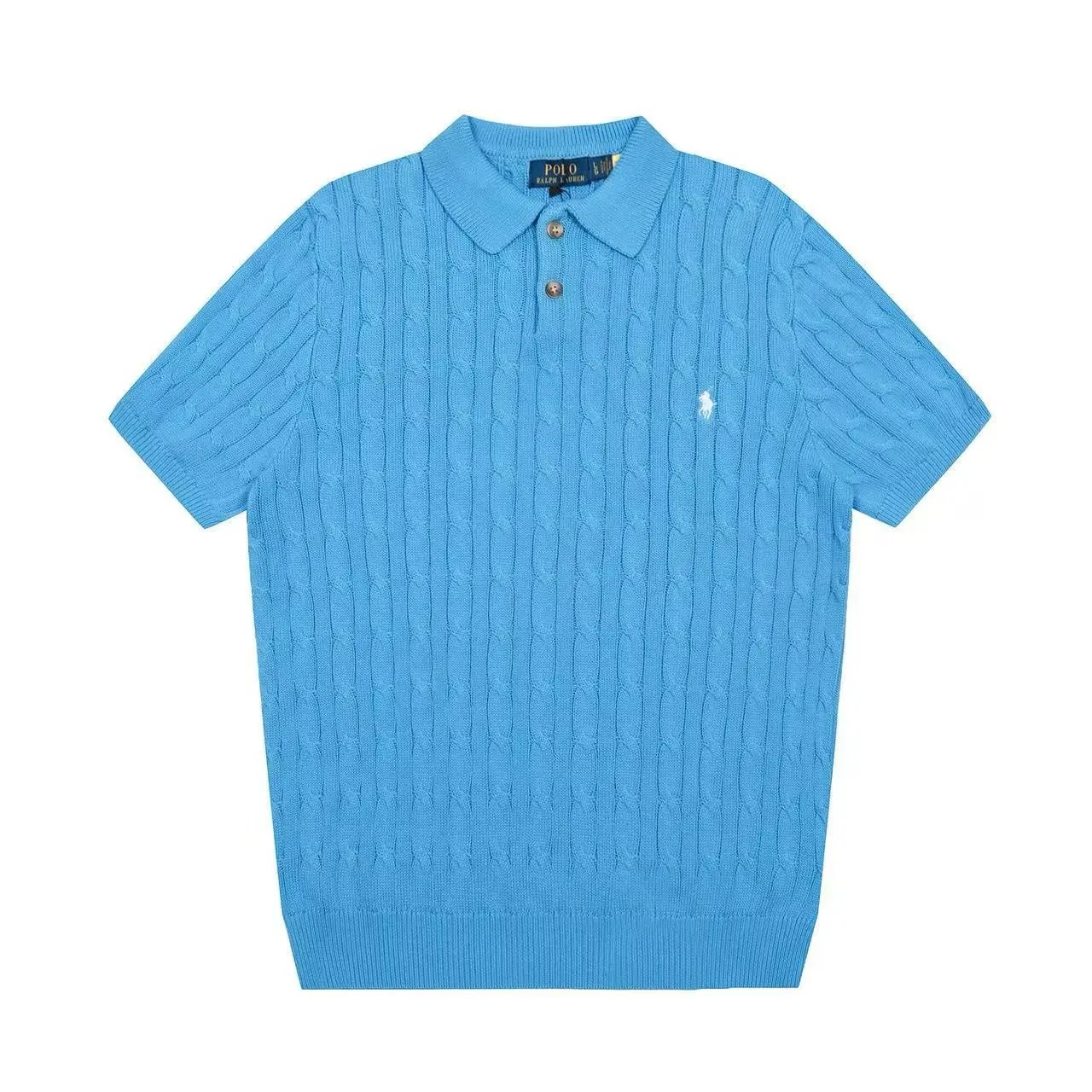 Embroidered Polo Short Sleeve Knit Shirt photo 5