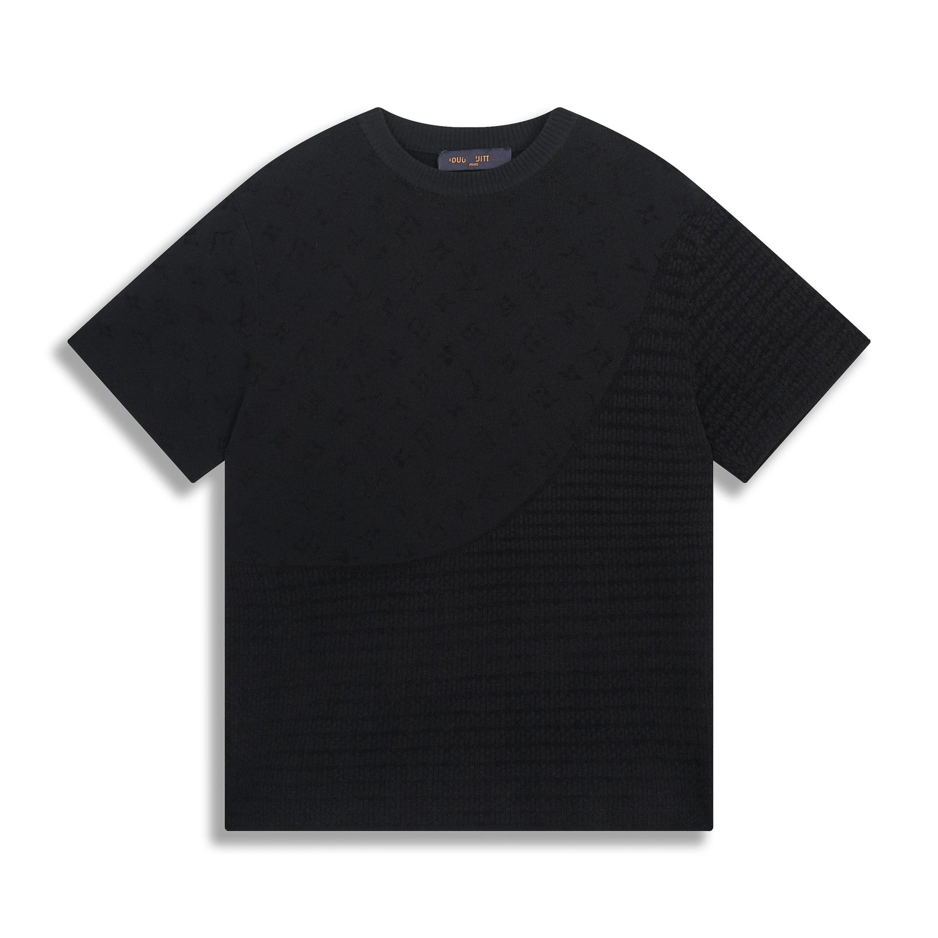 6 Black (Jacquard Knitted Flocked)