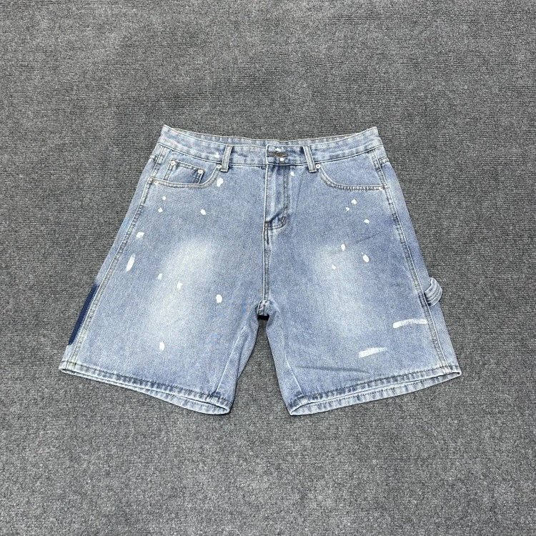 Oversized Washed Denim Shorts photo 5