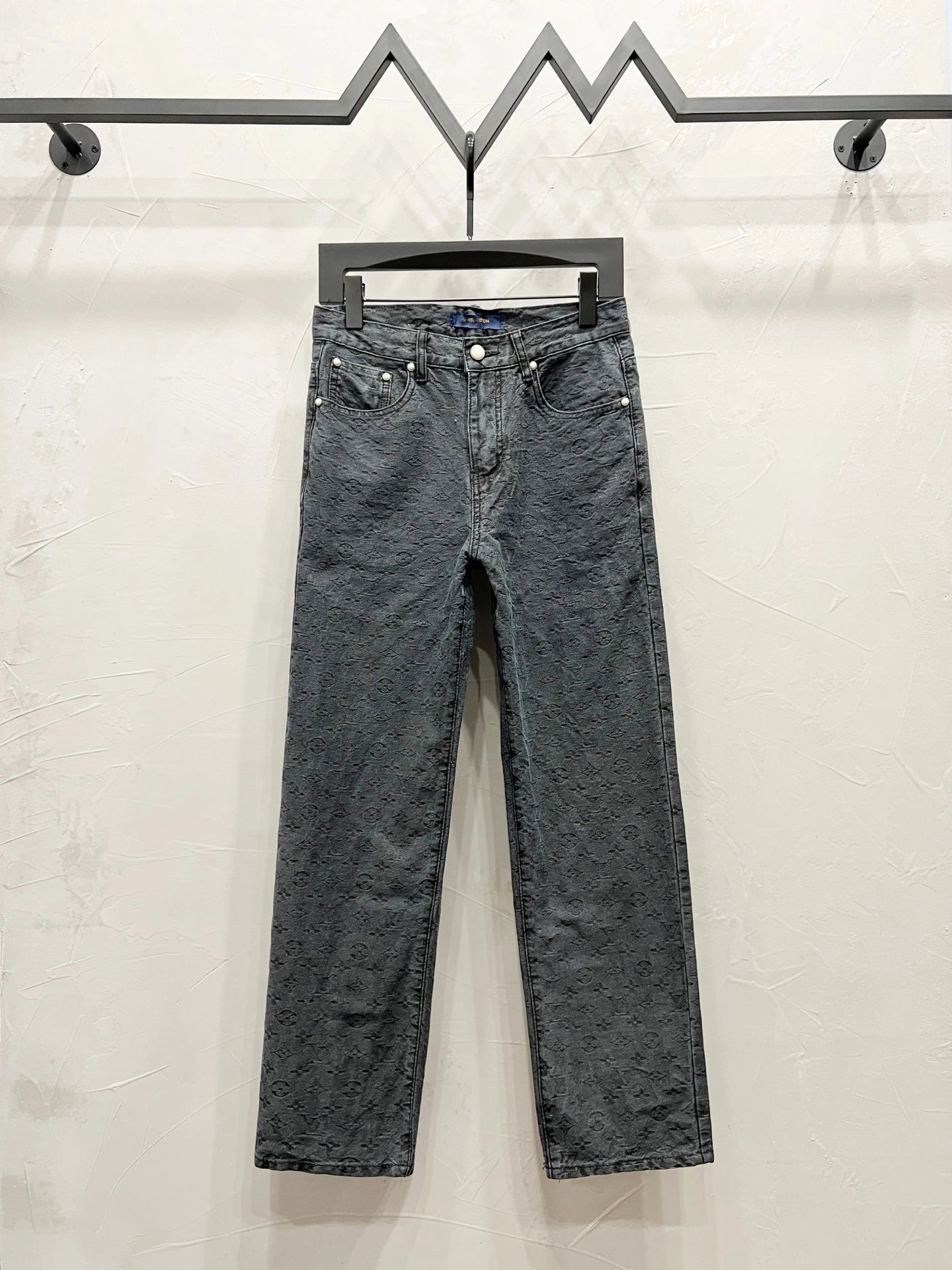 Jacquard Denim Jacket and Pants Set photo 3
