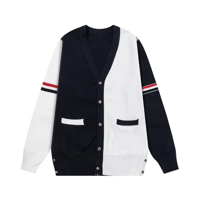 Contrasting Sleeve Trim Cardigan photo 7