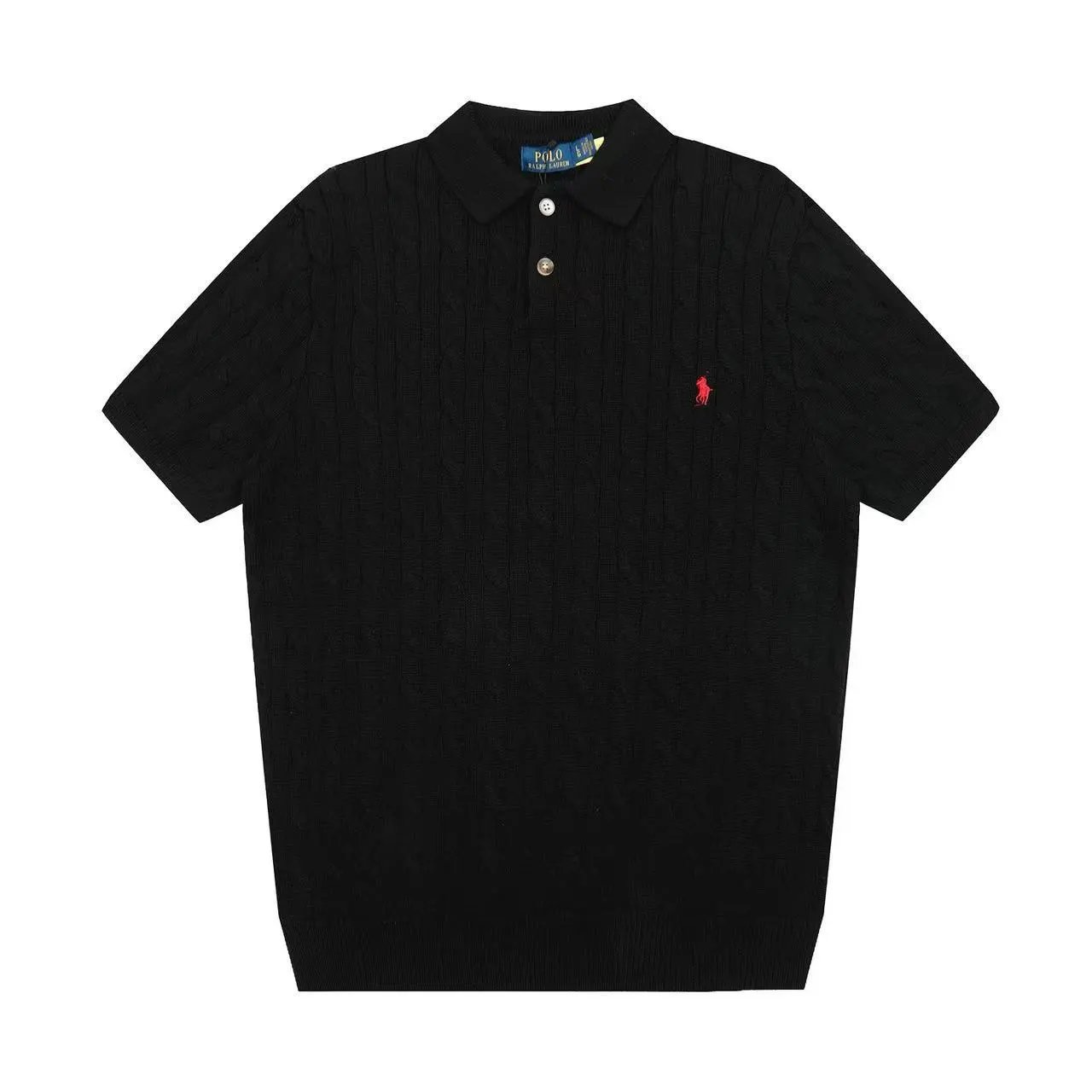 Embroidered Polo Short Sleeve Knit Shirt photo 3