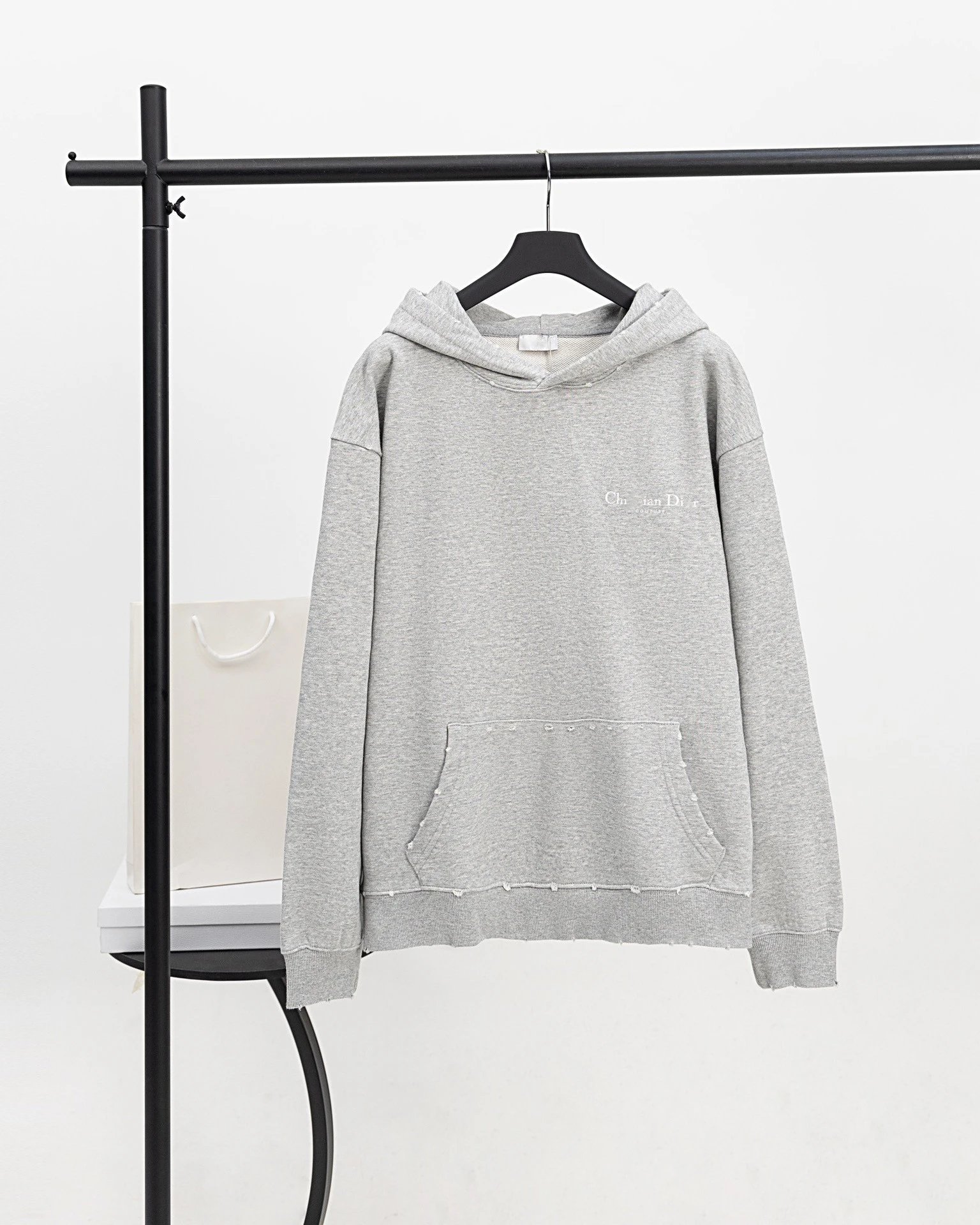 Washed Distressed Hoodie photo 3