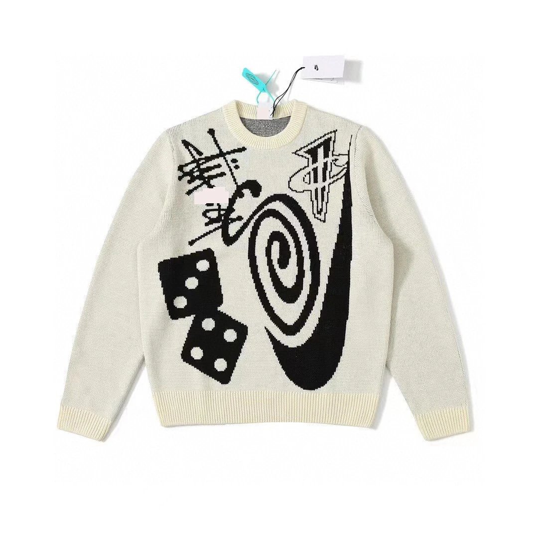 Off-White 8-Ball Knit Sweater Beige - 27