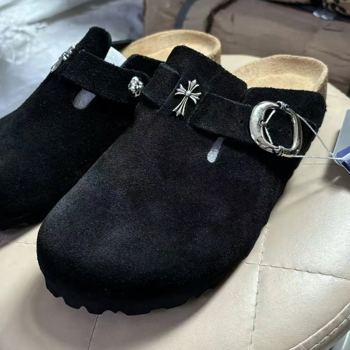 Leather Cork Slide Sandal photo 2