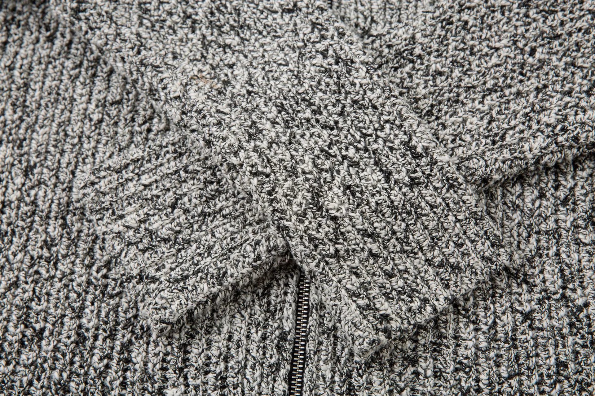 Stone Island Knit Sweater Gray Melange Sweater - 11