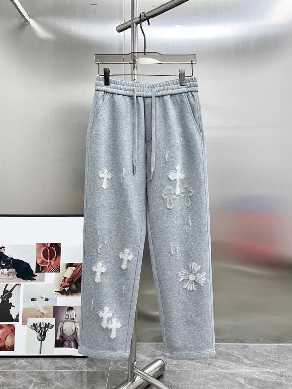 Ripped Embroidered Wide-Leg Pants photo 3