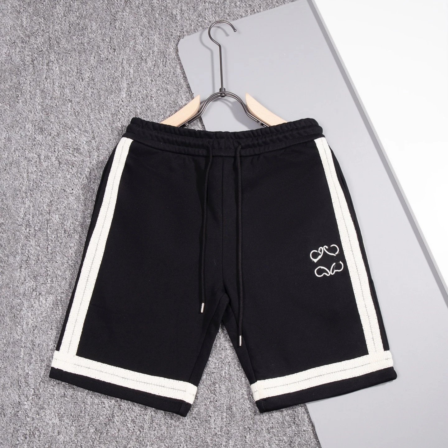 Tape Embroidered Casual Shorts Unisex