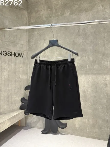 Design Black Drawstring Waist Shorts - 1