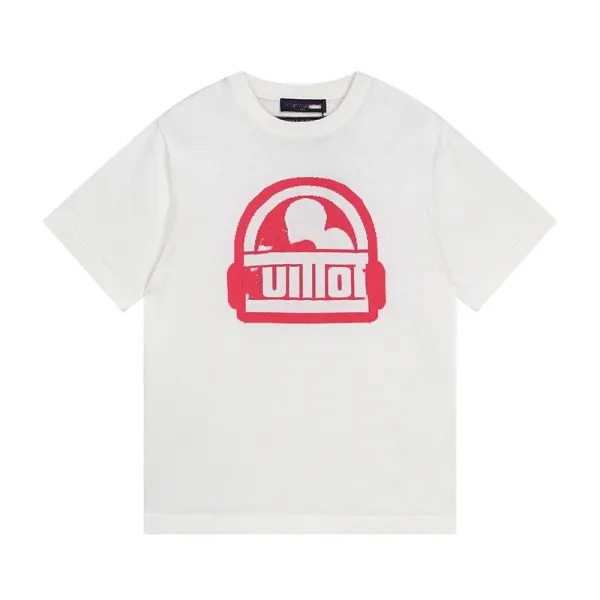 Design Headphones Graphic Print White T-Shirt - 1