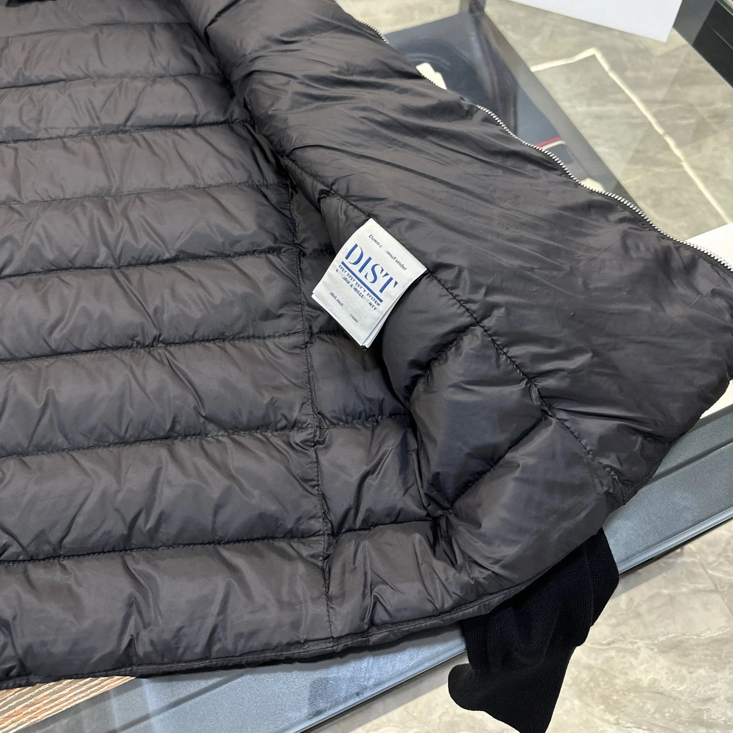 Wool Sleeve White Down Jacket photo 6