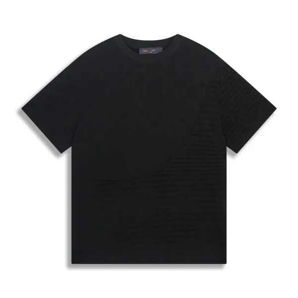 Design Juis Uittc Patterned Knit Polo Navy Tops.polo - 7