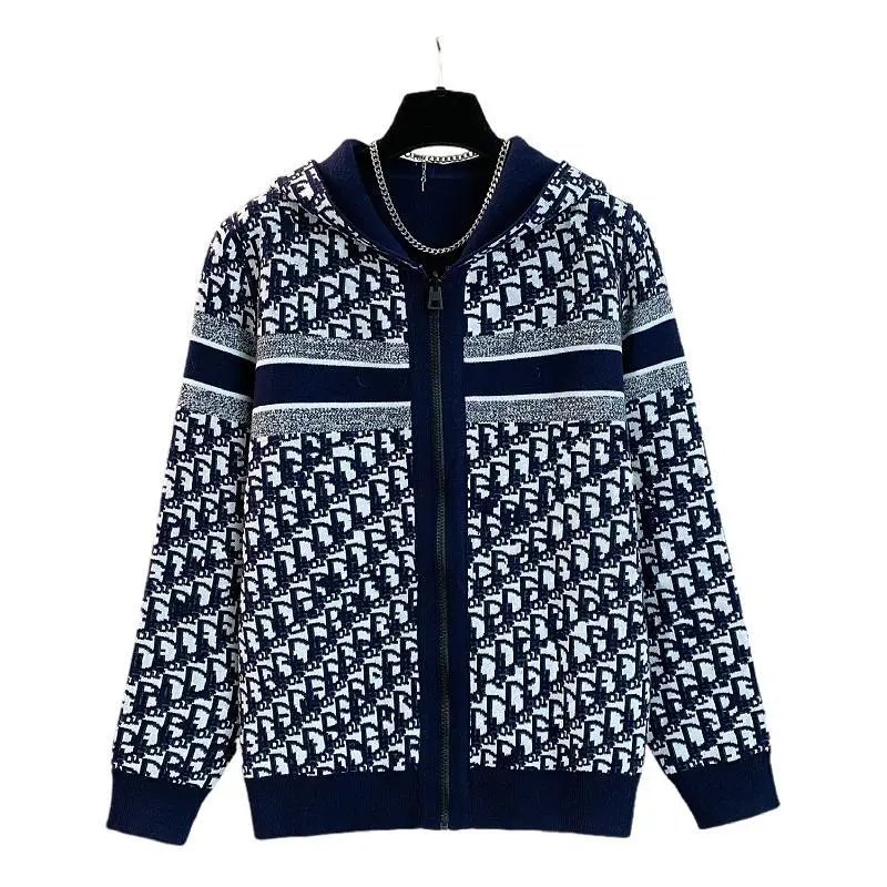 Premium Double-Sided Zip-Up Knit Jacket photo 8