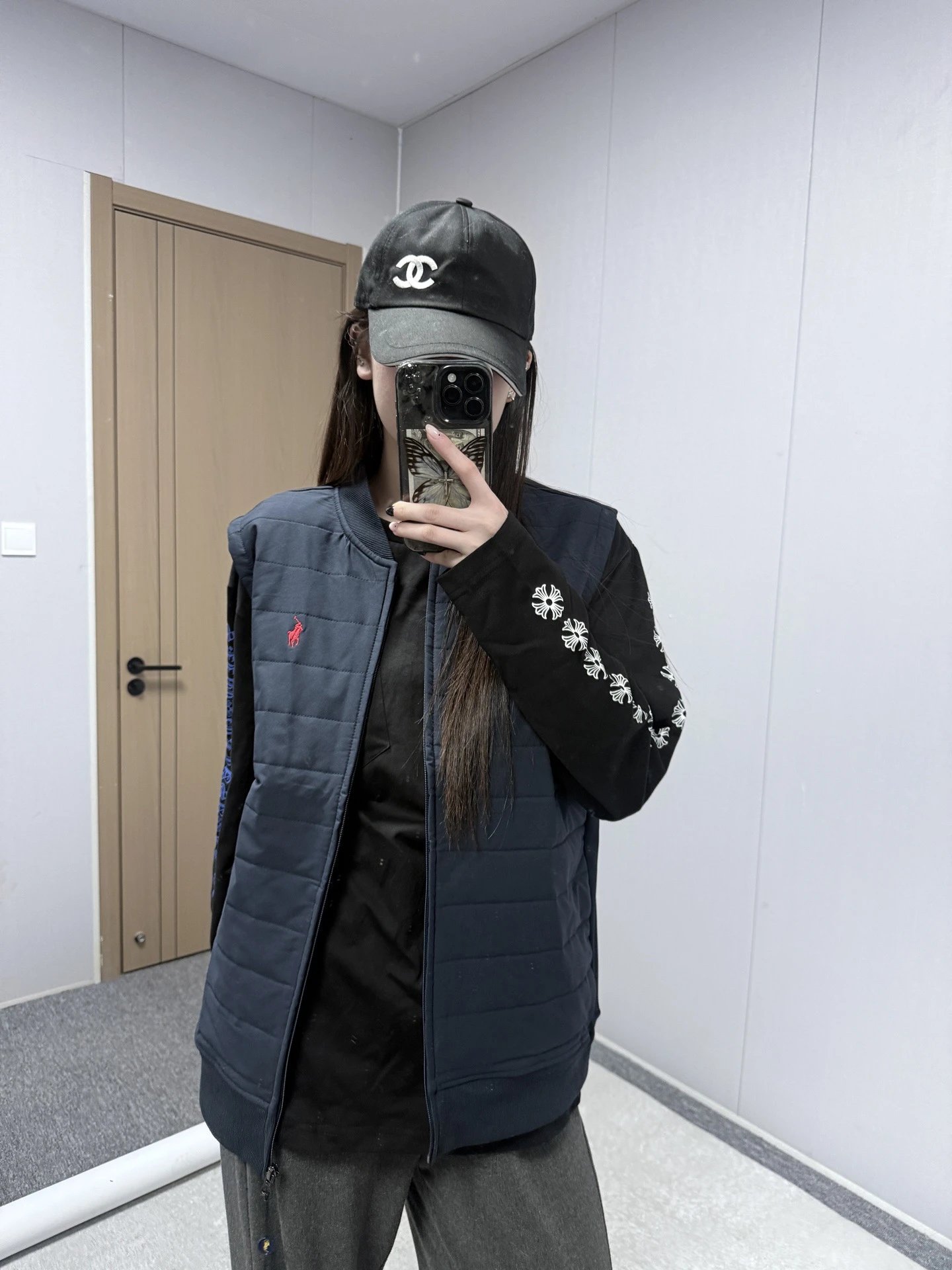 Embroidered Baseball Collar Vest photo 7
