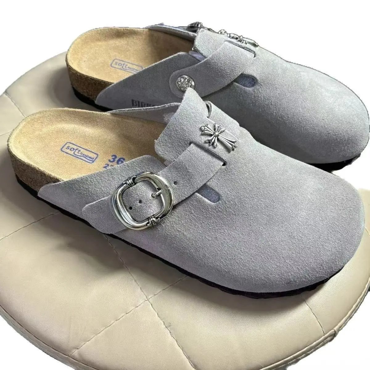Leather Cork Slide Sandal photo 4