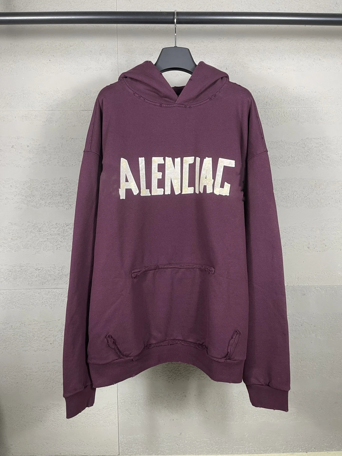 Gaichela Distressed Logo Hoodie Gray - 41