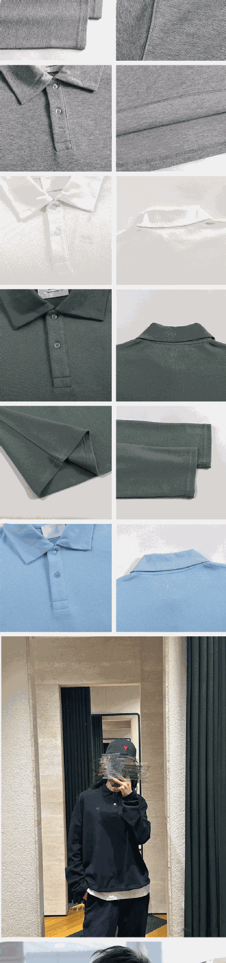 Ami Paris Heart Logo Polo Shirt photo 7
