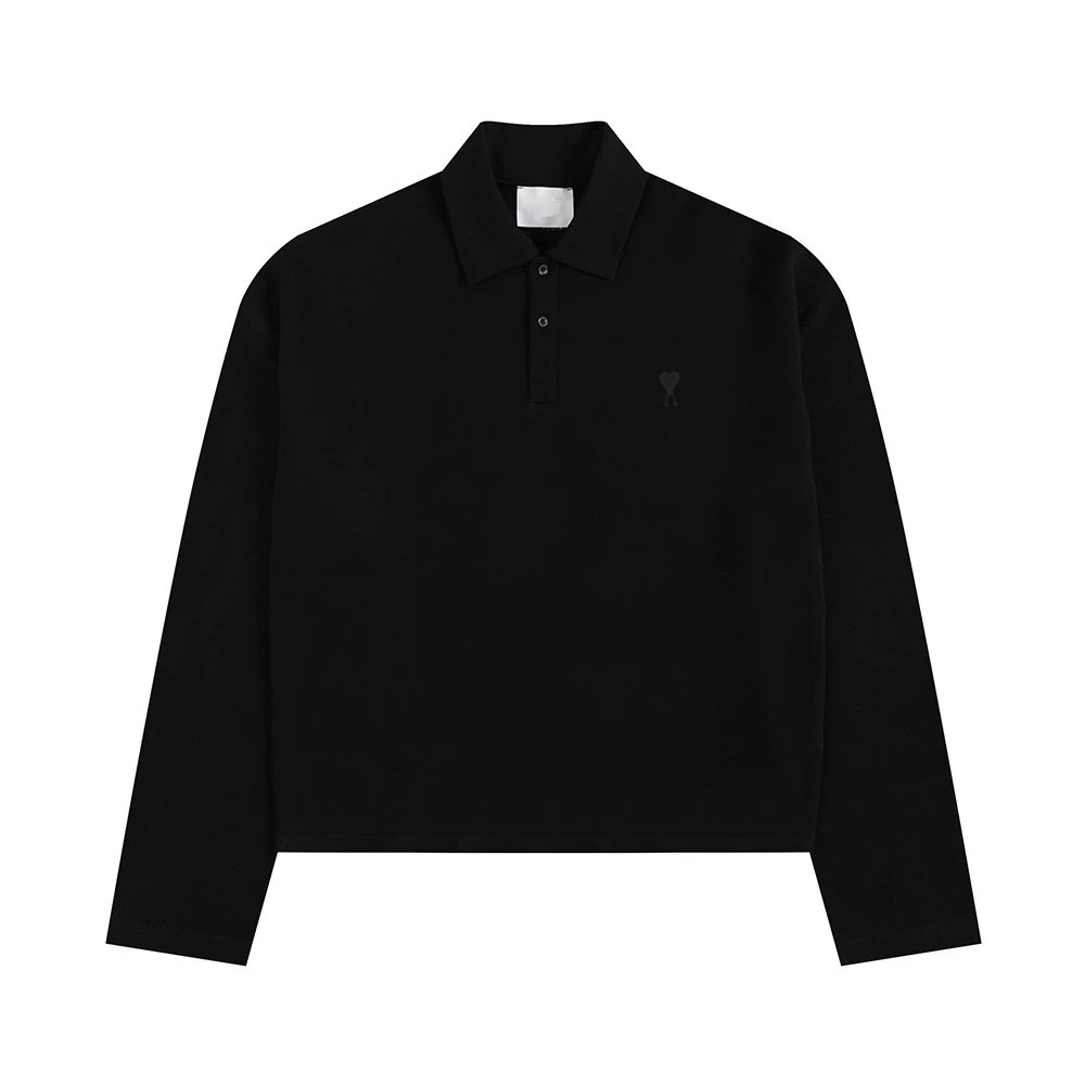 Ami Paris Heart Logo Polo Shirt photo 2
