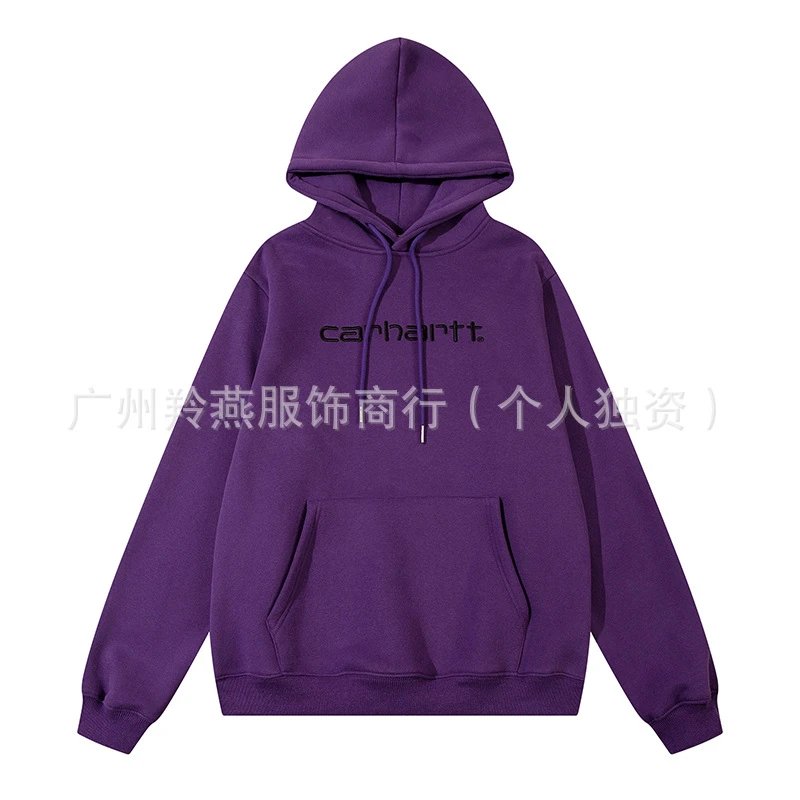 Letter Embroidered Fleece Hoodie photo 7