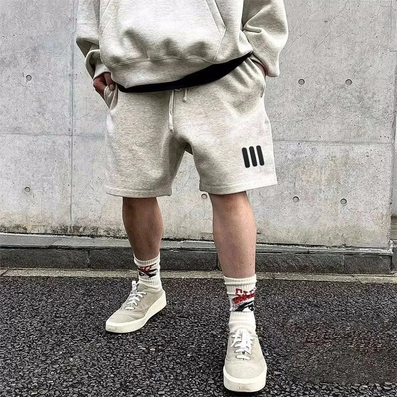FOG collaboration three bar ESSENTIALSZONE casual loose sports shorts high street new five point trendy pants
