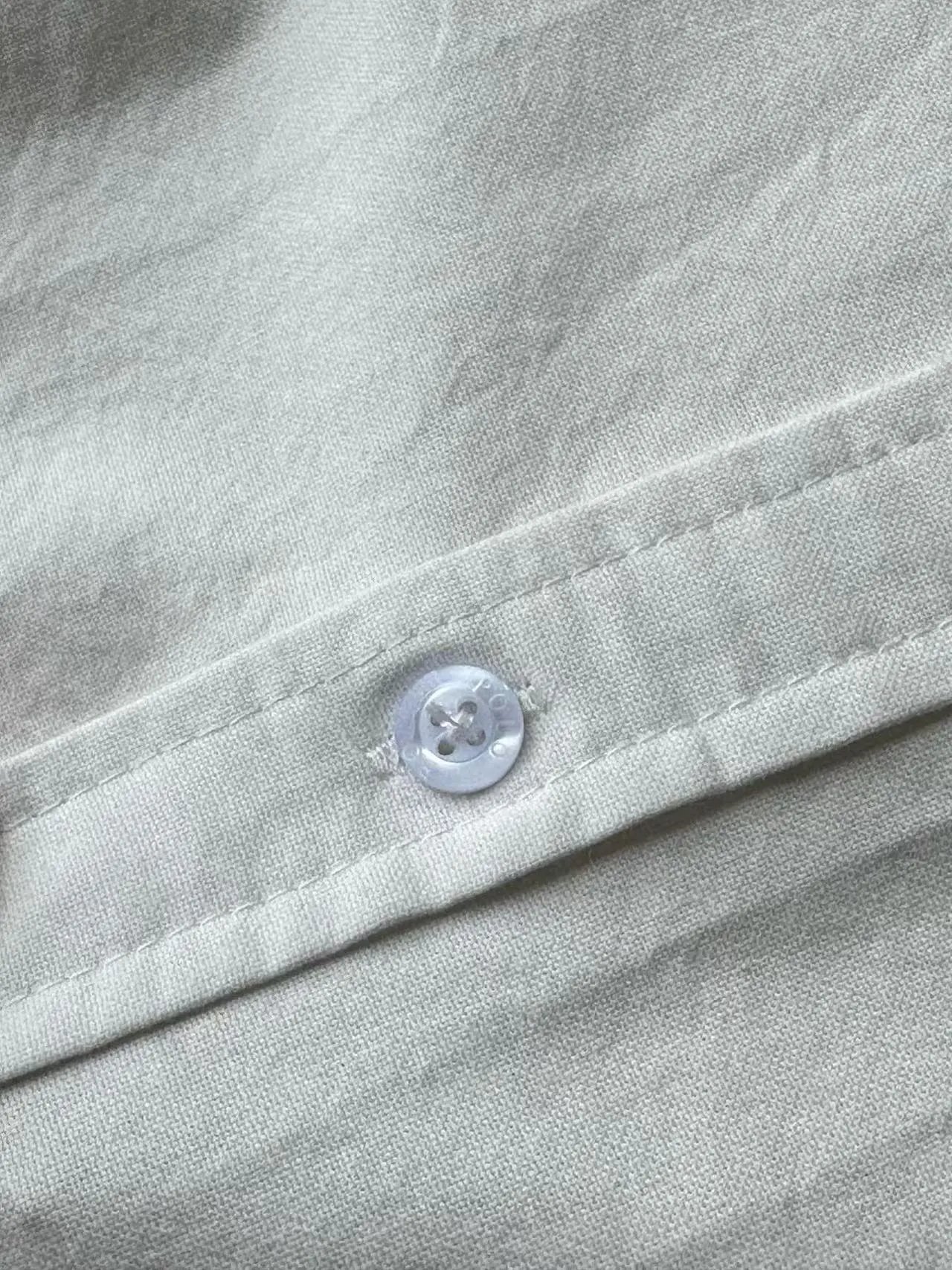 Ralph Lauren Embroidered Cotton Linen Short Sleeve Shirt photo 7