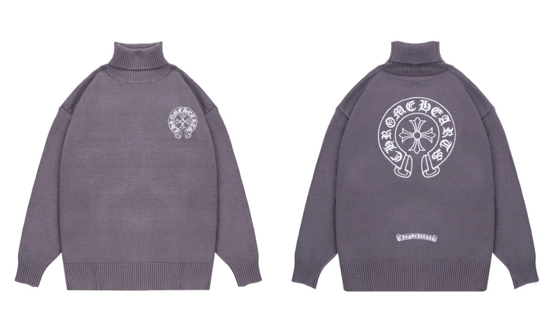 Horse and Cross Embroidery Sweater photo 8