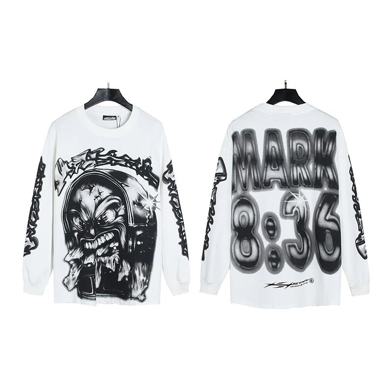 Vintage Washed Printed Rock Hoodie photo 7