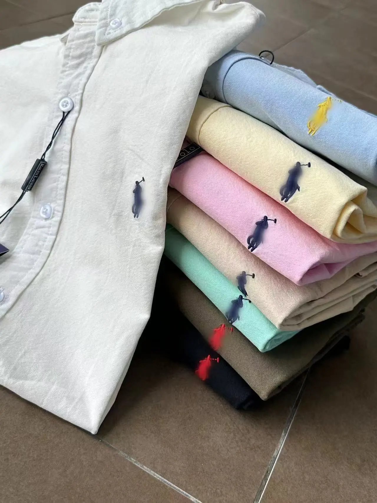 Ralph Lauren Embroidered Cotton Linen Short Sleeve Shirt photo 5