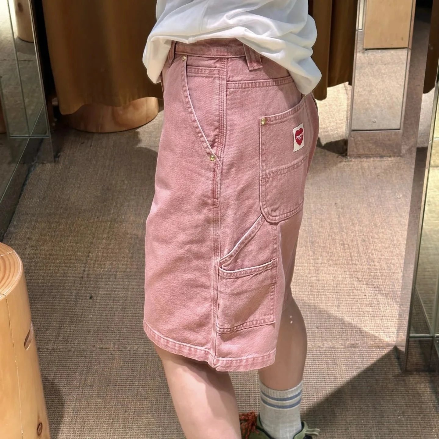 Carhartt WIP Heart Logo Denim Shorts photo 7