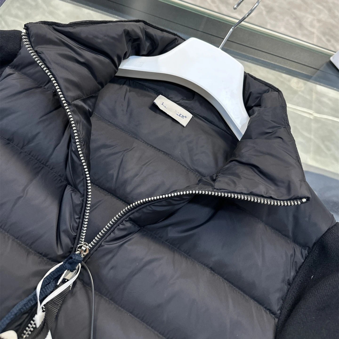 Wool Sleeve White Down Jacket photo 5