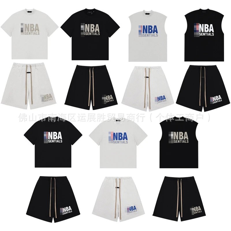 Casual Sports Short-Sleeve Tee with Shorts & Athletic Bottoms