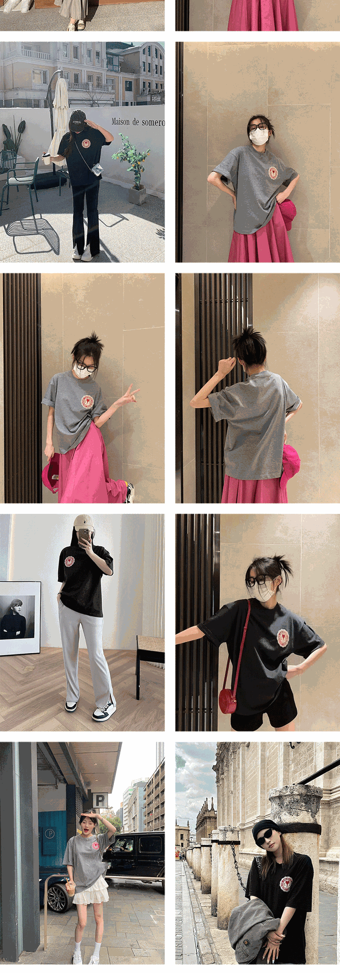 AMI Heart Badge T-Shirt photo 6