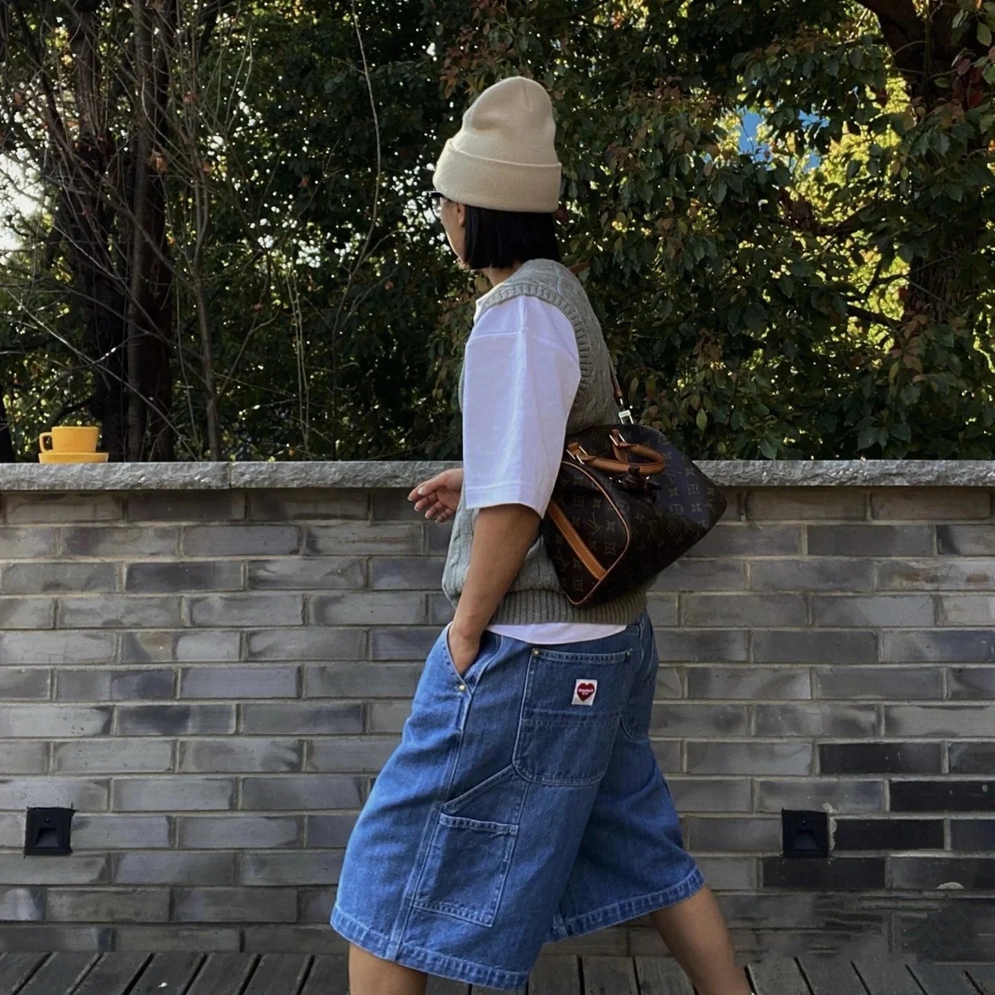 Carhartt WIP Heart Logo Denim Shorts photo 6