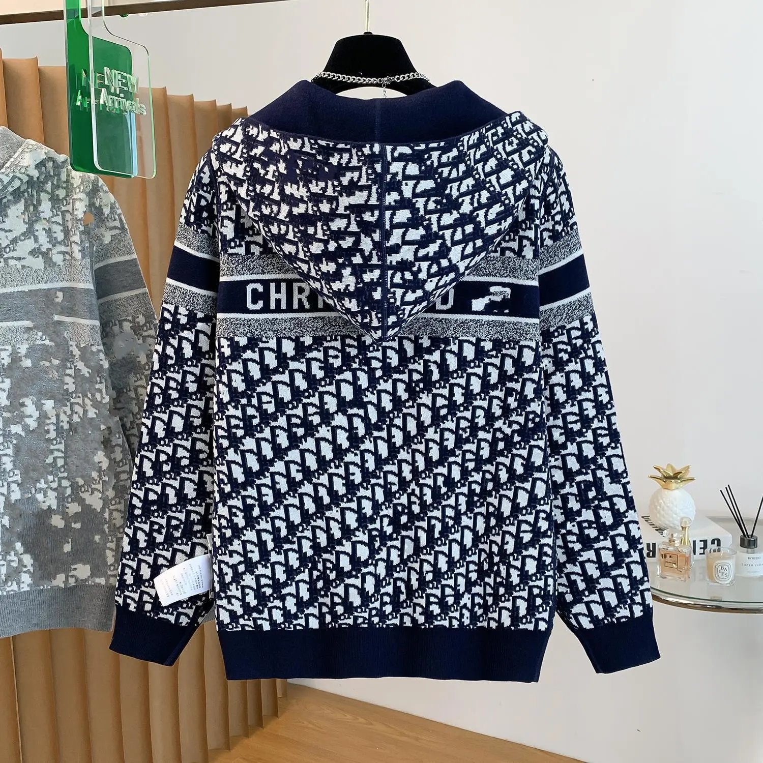 Premium Double-Sided Zip-Up Knit Jacket photo 7