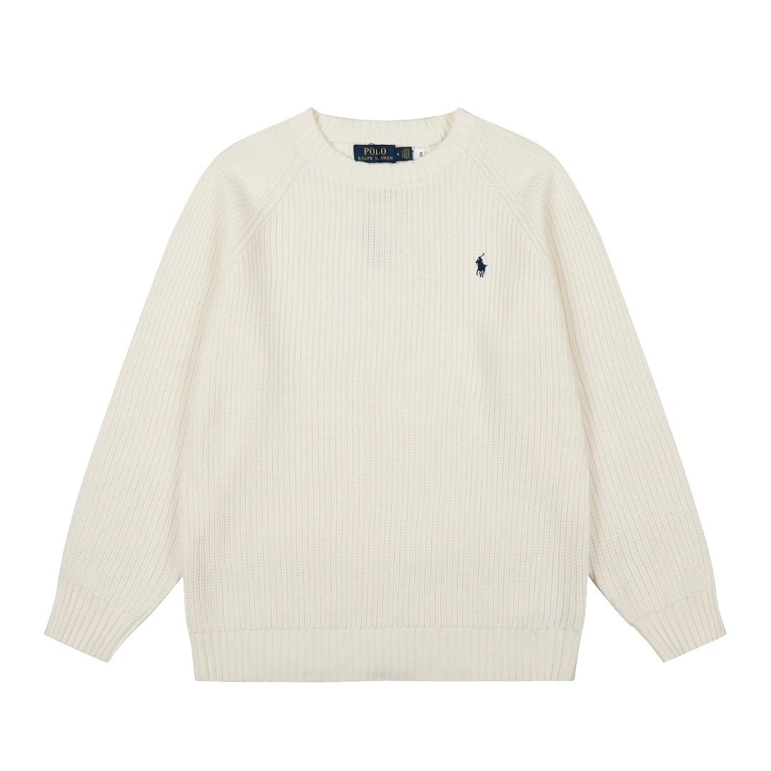 Embroidered Classic Crewneck Knit Sweater photo 2
