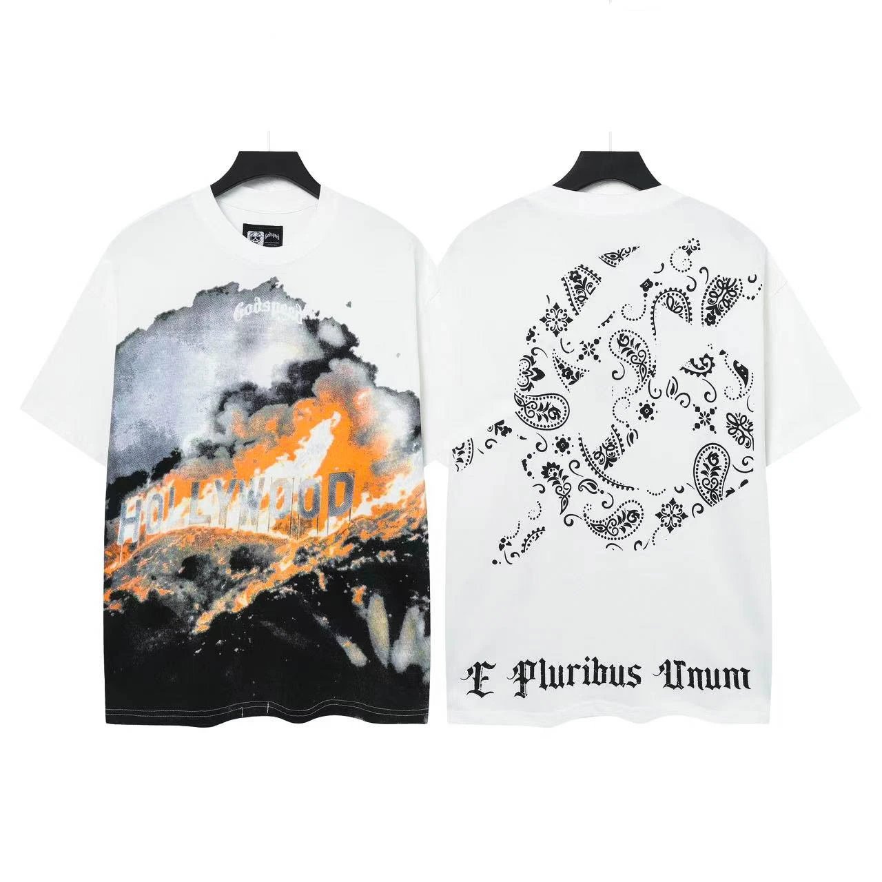 Godspeed Skull Print Cotton T-Shirt photo 7