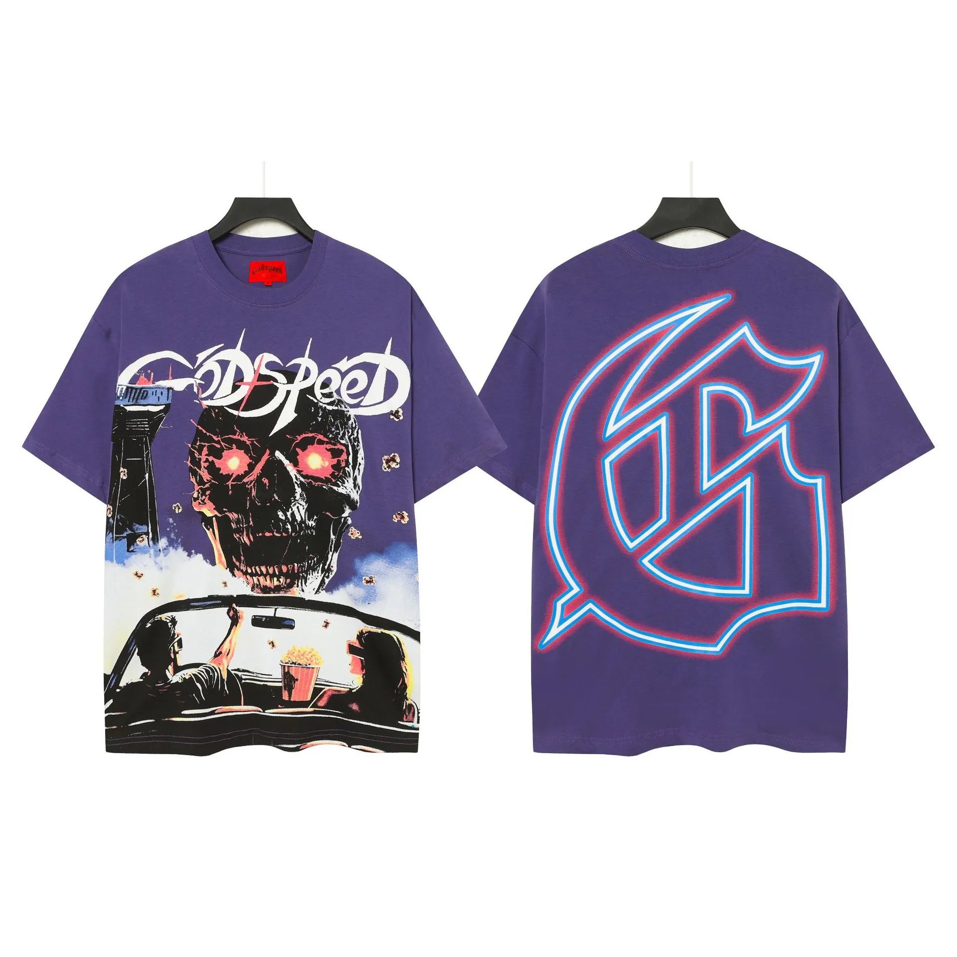 Godspeed Skull Print T-Shirt photo 6