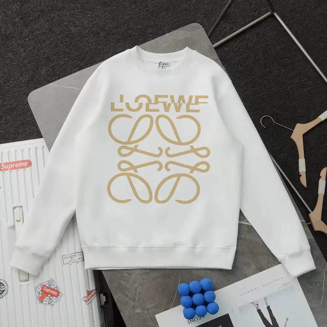 Embroidered Crew Neck Hoodie photo 6