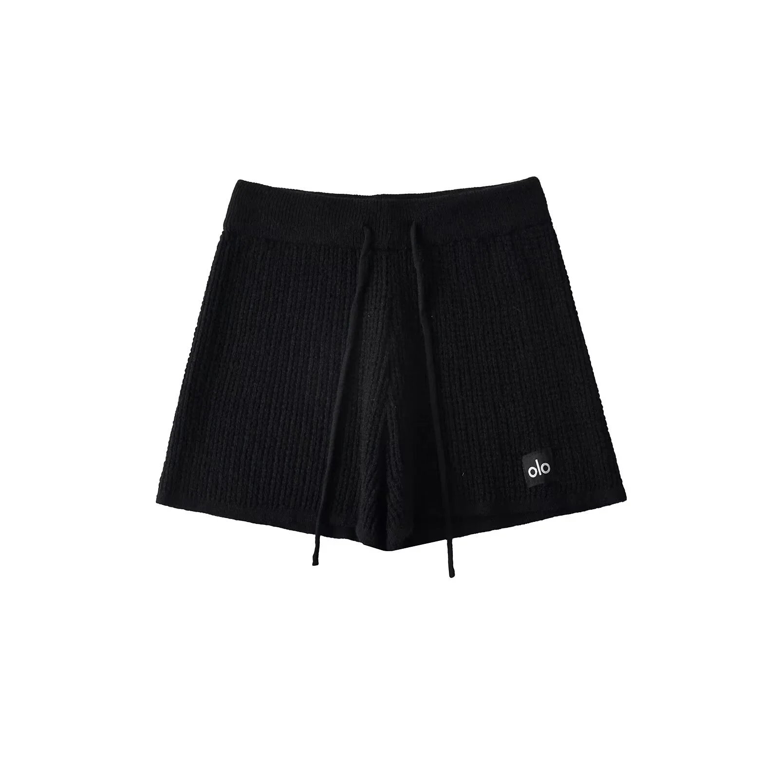 Waffle Knit High-Rise Shorts photo 2