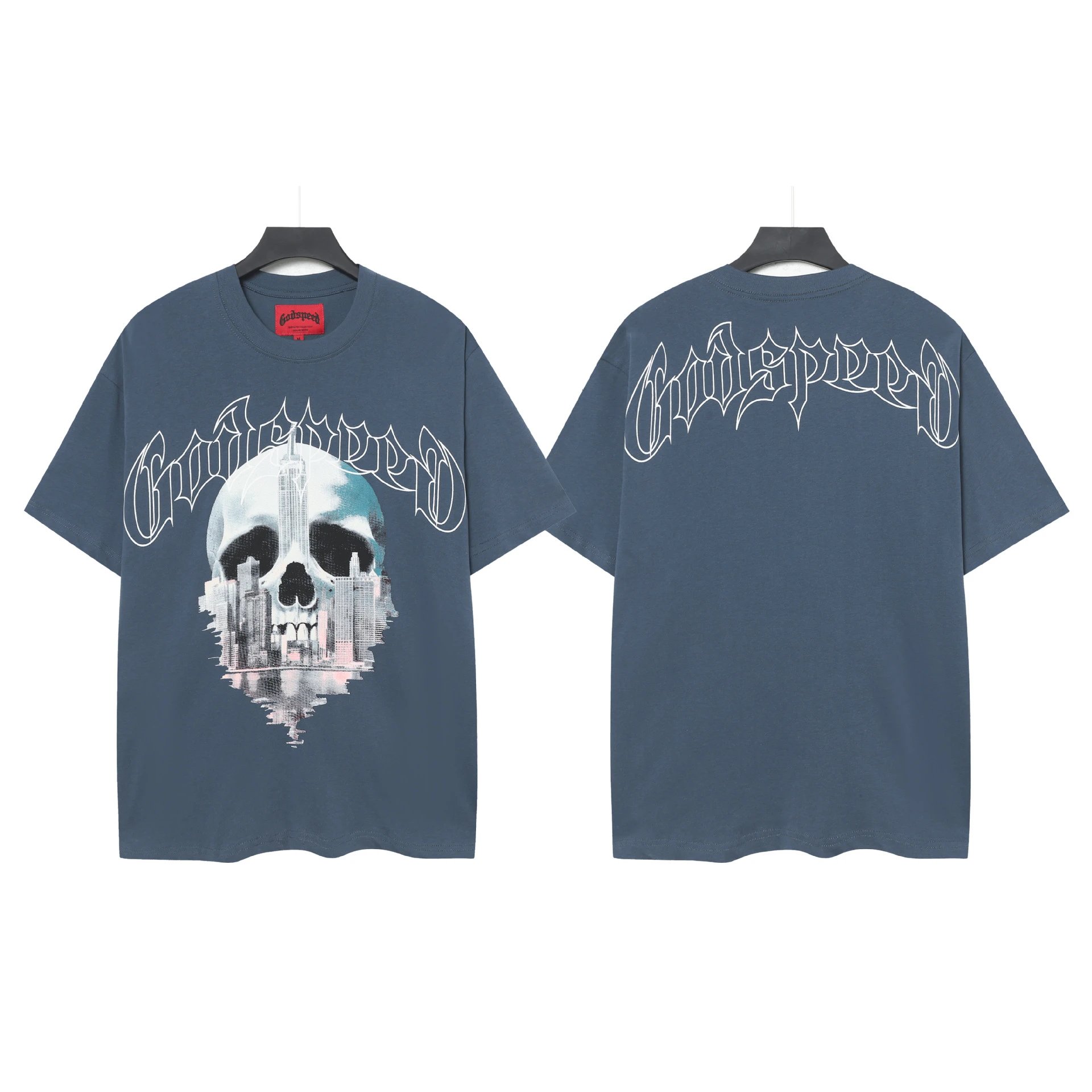 Godspeed Skull Print T-Shirt photo 8