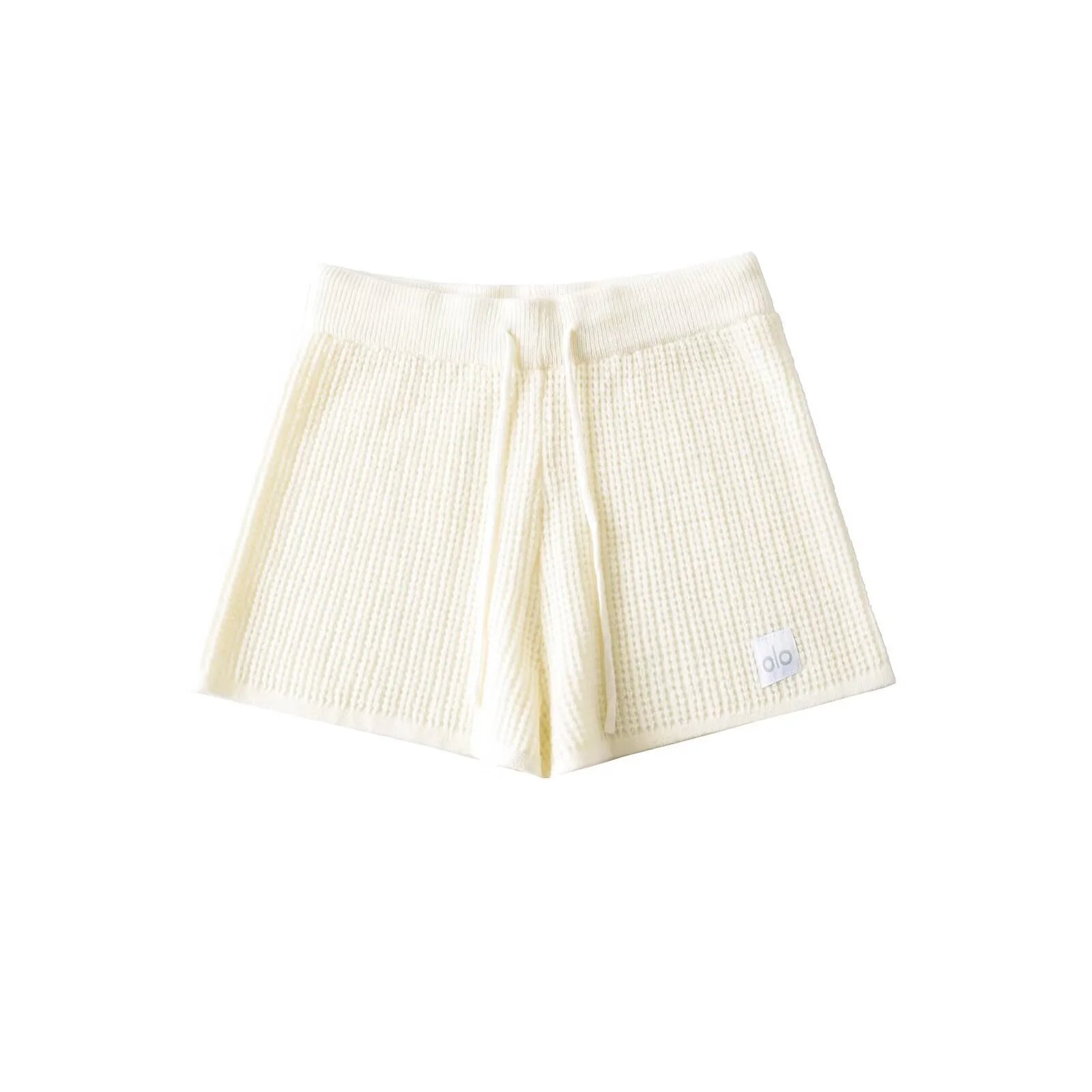 Waffle Knit High-Rise Shorts photo 3