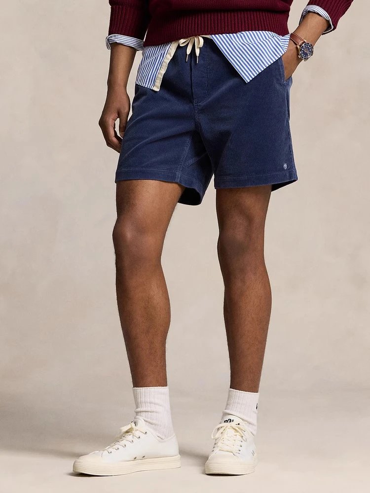 Needles Corduroy Drawstring Shorts Beige Shorts - 30