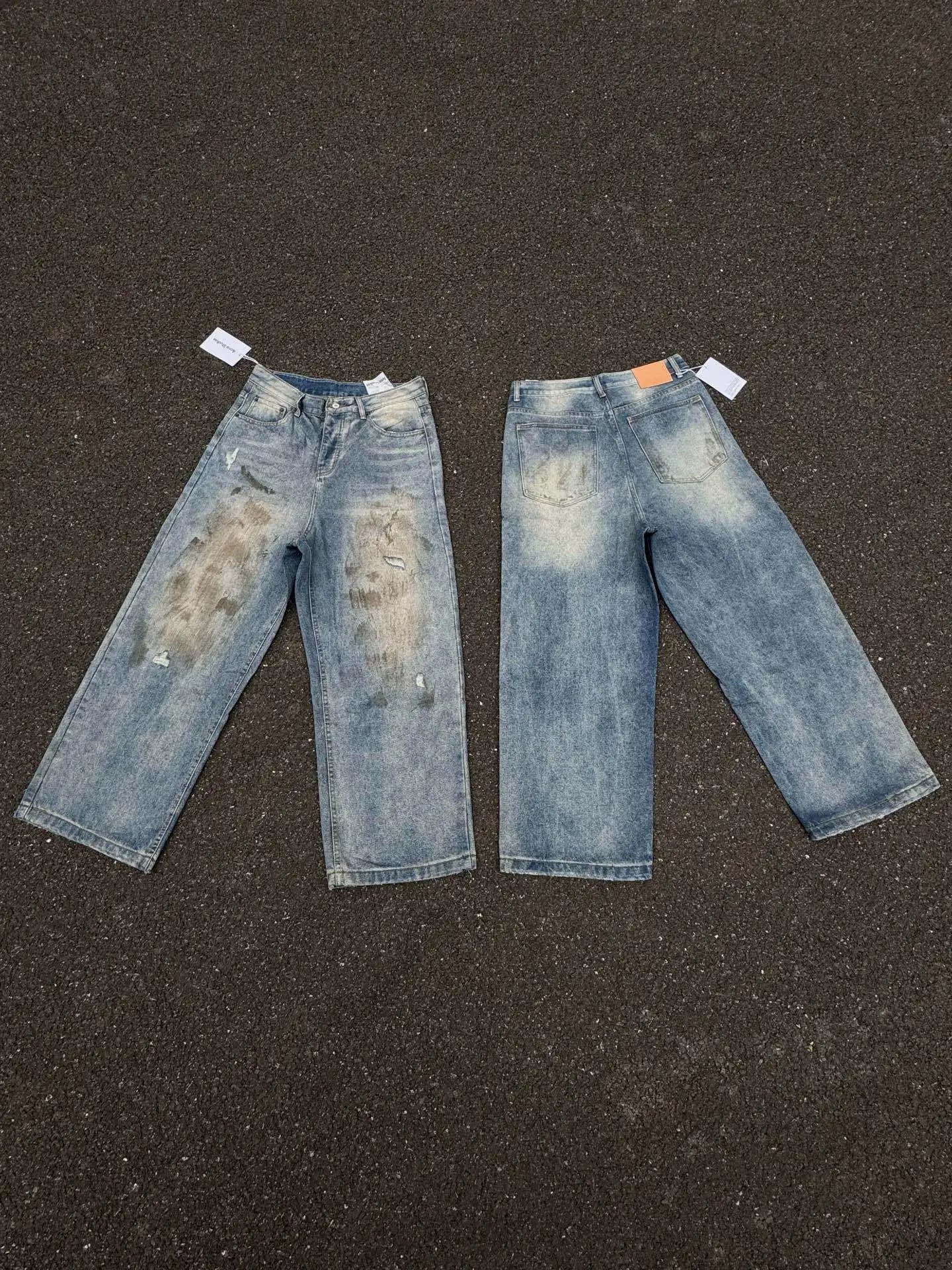 Niche Denim Jeans Unisex Relaxed Straight photo 7