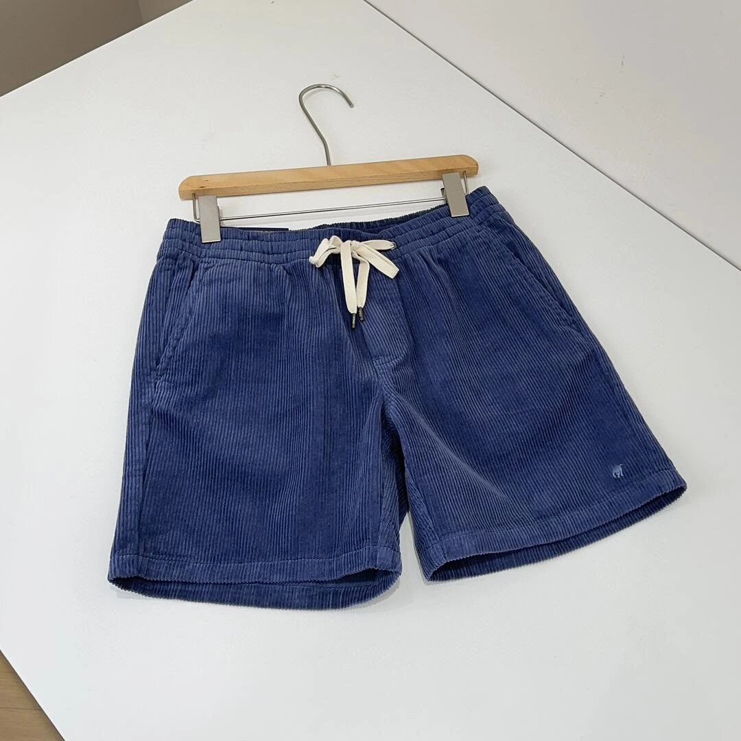 Needles Corduroy Drawstring Shorts Beige Shorts - 22