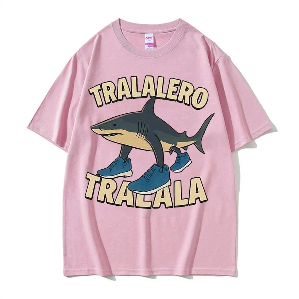 Funny Running Shark Meme T-Shirt photo 8
