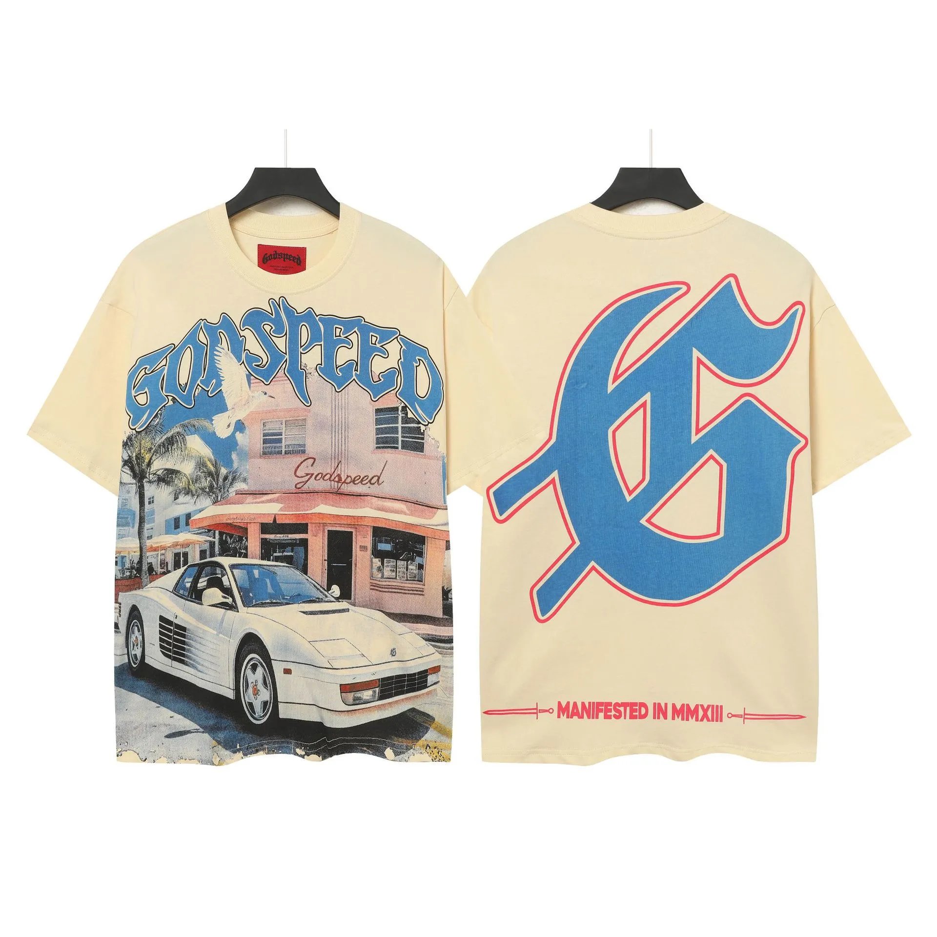 Godspeed Skull Print Cotton T-Shirt photo 6